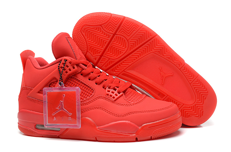 Air Jordan 4 Men Shoes Orangered Online